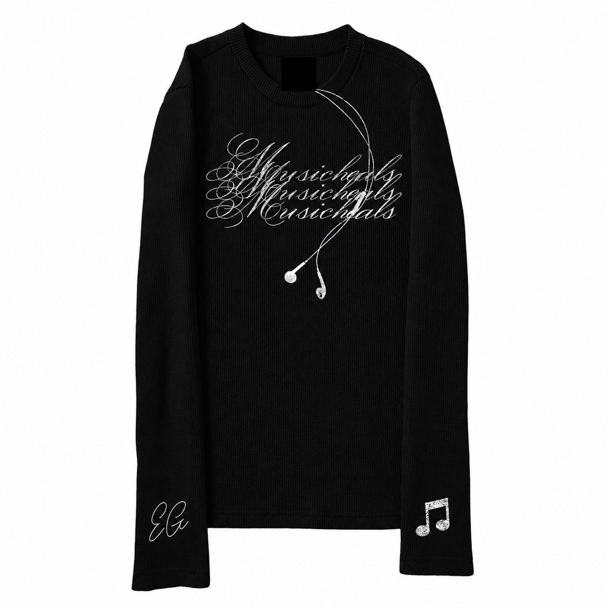 Black "MUSICHEALS" Thermal