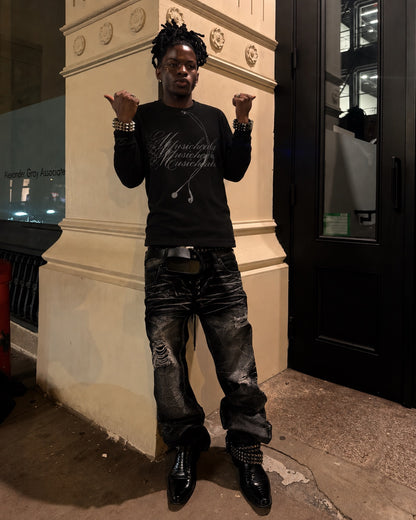 Black "MUSICHEALS" Thermal